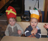 Die sinterklaasliedjes zitten er al goed in